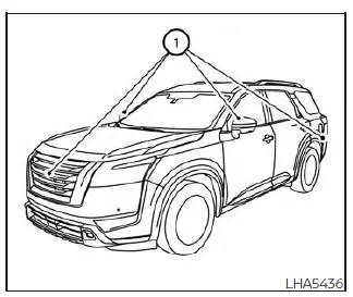 Nissan Pathfinder. Intelligent Around View Monitor system limitations