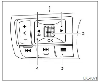 Nissan Pathfinder. Vehicle information display 12.3 inch (31 cm) Type B