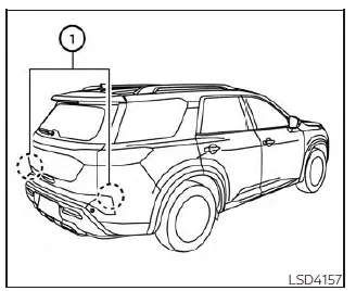 Nissan Pathfinder. Blind Spot Warning (BSW)