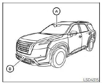 Nissan Pathfinder. Automatic Emergency Braking (AEB) with Pedestrian Detection