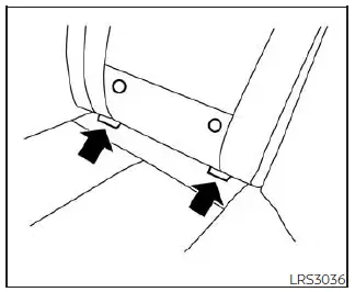 Nissan Pathfinder. Child restraints