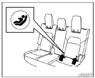 Nissan Pathfinder. Child restraints