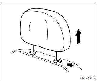 Nissan Pathfinder. Head restraints/headrests