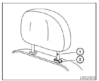 Nissan Pathfinder. Head restraints/headrests
