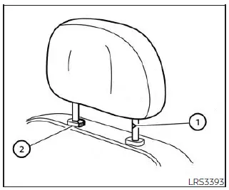Nissan Pathfinder. Head restraints/headrests