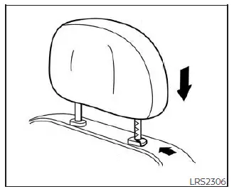 Nissan Pathfinder. Head restraints/headrests