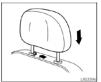 Nissan Pathfinder. Head restraints/headrests