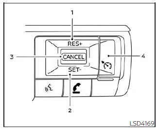 Nissan Pathfinder. Precautions on cruise control