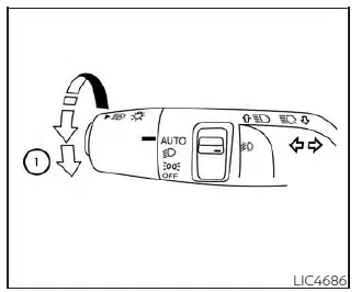 Nissan Pathfinder. Headlight and turn signal switchHeadlight and turn signal switch