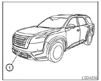 Nissan Pathfinder. Intelligent Forward Collision Warning (I-FCW)