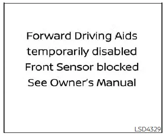 Nissan Pathfinder. Intelligent Forward Collision Warning (I-FCW)