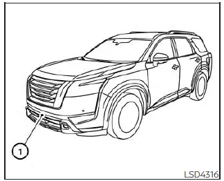 Nissan Pathfinder. Intelligent Forward Collision Warning (I-FCW)
