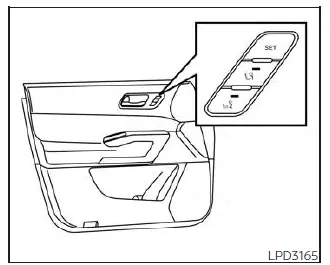 Nissan Pathfinder. Memory storage function (switch)