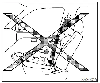 Nissan Pathfinder. Seat belts