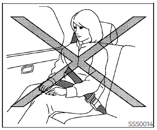 Nissan Pathfinder. Seat belts