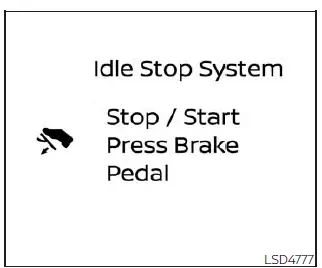 Nissan Pathfinder. Idling Stop System