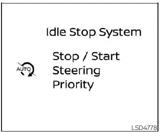 Nissan Pathfinder. Idling Stop System