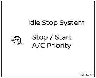 Nissan Pathfinder. Idling Stop System