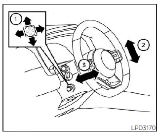 Nissan Pathfinder. Steering wheel