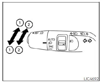 Nissan Pathfinder. Headlight and turn signal switchHeadlight and turn signal switch