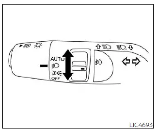 Nissan Pathfinder. Headlight and turn signal switchHeadlight and turn signal switch