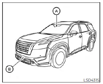 Nissan Pathfinder. Automatic Emergency Braking (AEB) with Pedestrian Detection