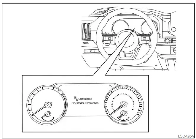 Nissan Pathfinder. Blind Spot Warning (BSW)