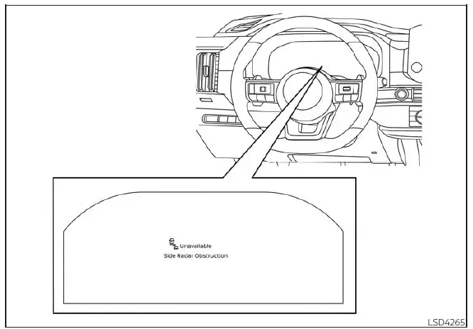 Nissan Pathfinder. Blind Spot Warning (BSW)