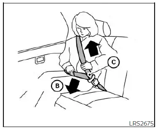 Nissan Pathfinder. Seat belts