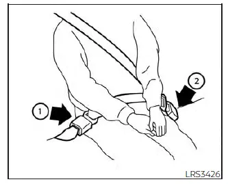 Nissan Pathfinder. Seat belts