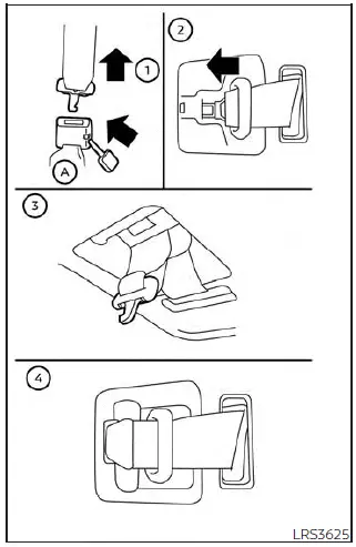 Nissan Pathfinder. Seat belts