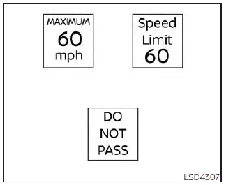 Nissan Pathfinder. Traffic Sign Recognition (TSR)
