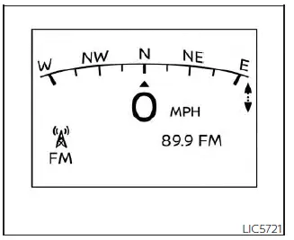 Nissan Pathfinder. Vehicle information display 7 inch (18 cm) Type A