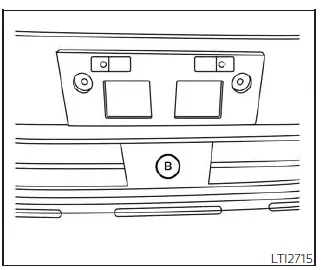 Nissan Pathfinder. Installing front license plate