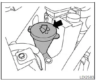Nissan Pathfinder. Windshield-washer fluid
