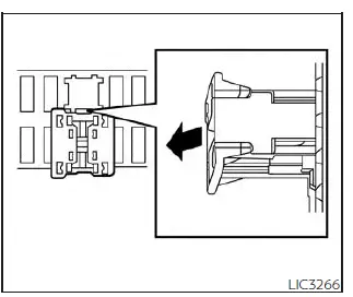 Nissan Pathfinder. Extended storage switch